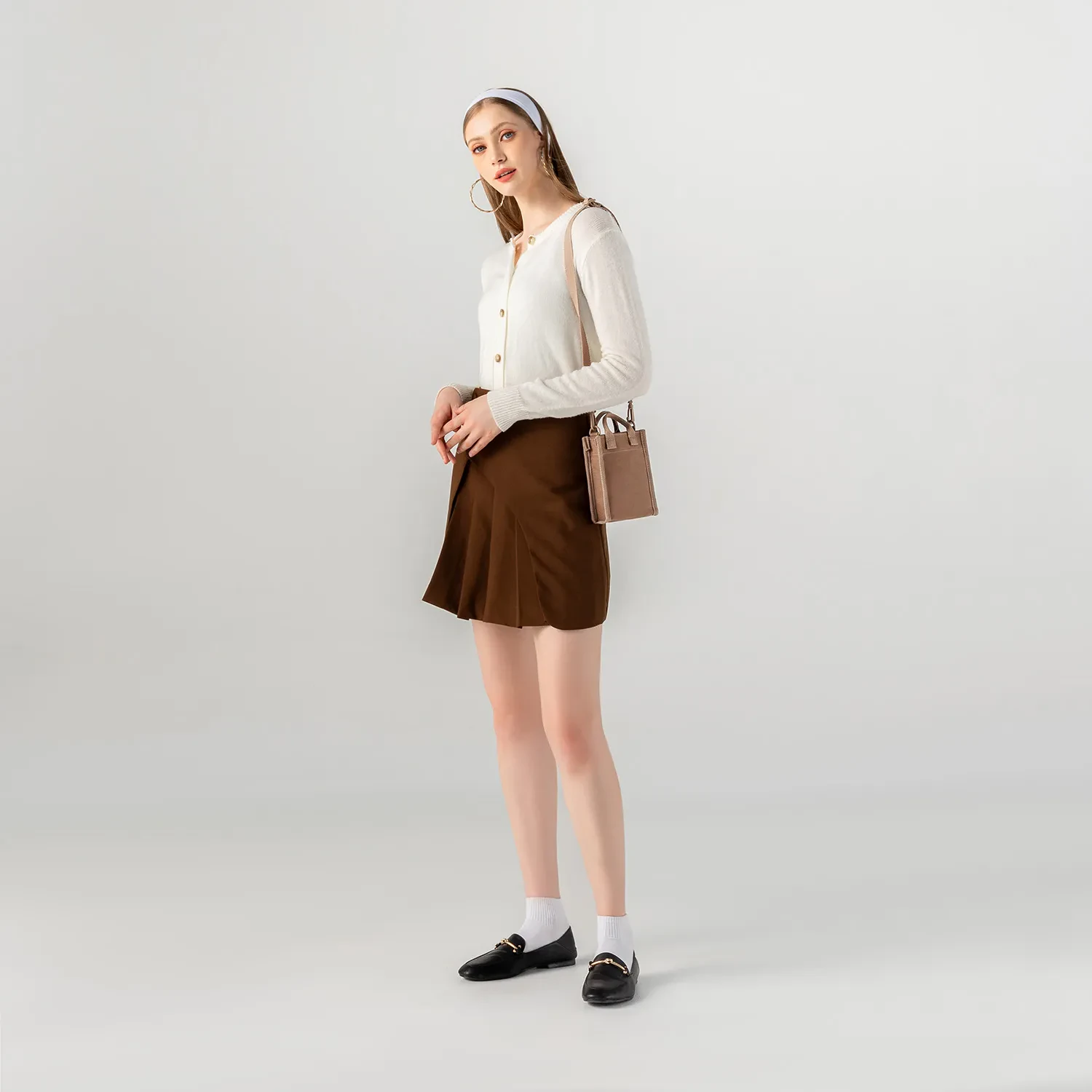 ESTOTI XS MICRO CROSSBODY BAG - MOCHA